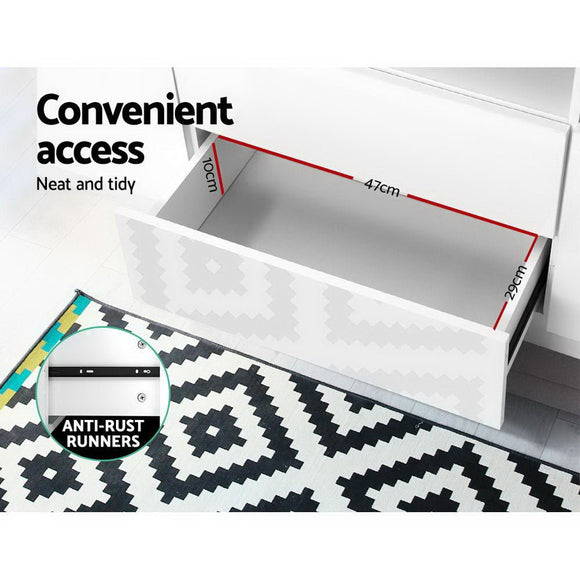 Artiss Entertainment Unit TV Cabinet LED 160cm White Anna - RnR Galore