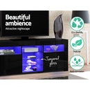 Artiss Entertainment Unit TV Cabinet LED 180cm Black Bobi - RnR Galore