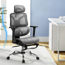 Artiss Ergonomic Office Chair Footrest Grey - RnR Galore