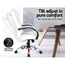 Artiss Executive Office Chair Leather Tilt White - RnR Galore