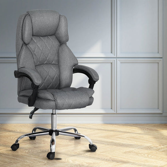 Artiss Executive Office Chair Recliner Grey - RnR Galore