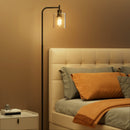 Artiss Floor Lamp Light Stand Modern Home Living Room Office Reading Glass Shade Black - RnR Galore