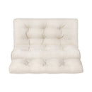 Artiss Floor Lounge Sofa Bed 2 Seater Pillow Leather White - RnR Galore