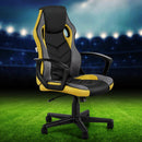 Artiss Gaming Office Chair Computer Executive Racing Chairs High Back Yellow - RnR Galore