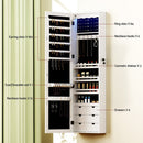 Artiss Jewellery Cabinet LED Mirror Lockable - RnR Galore