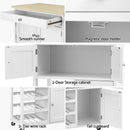Artiss Kitchen Island Trolley Rolling Serving Cart Storage Cart Drawer Cupboard - RnR Galore