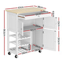 Artiss Kitchen Island Trolley Rolling Serving Cart Storage Cart Drawer Cupboard - RnR Galore