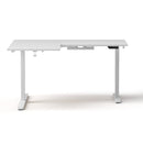 Artiss L - Shape Standing Desk Sit Stand Up Height Adjustable Electric Motorised White - RnR Galore