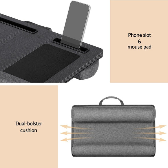 Artiss Lap Desk Laptop DeskS Portable w/ Wrist - rest Phone Slot Mouse Pad 55CM - RnR Galore