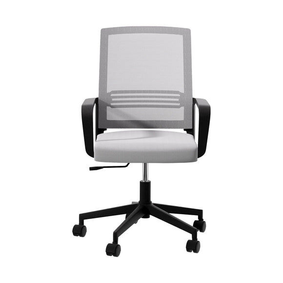 Artiss Mesh Office Chair Computer Gaming Desk Chairs Work Study Mid Back Grey - RnR Galore