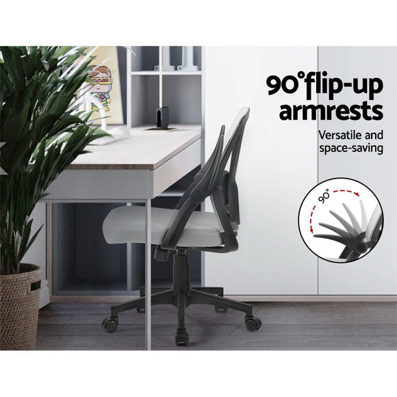 Artiss Mesh Office Chair Mid Back Grey - RnR Galore