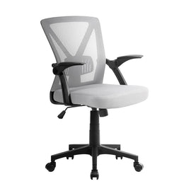 Artiss Mesh Office Chair Mid Back Grey - RnR Galore