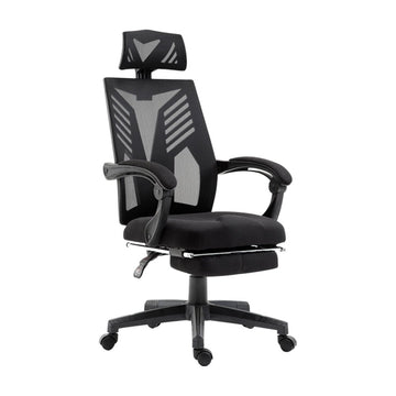 Artiss Mesh Office Chair Recliner Black - RnR Galore