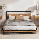 Artiss Metal Bed Frame Double Size Beds Platform with Mattress - RnR Galore