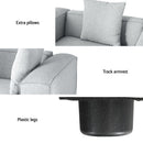 Artiss Modular Sofa Chaise Set 4 - Seater Grey - RnR Galore