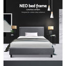 Artiss Neo Bed Frame Fabric - Grey Single - RnR Galore