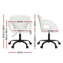 Artiss Office Chair Mid Back White - RnR Galore