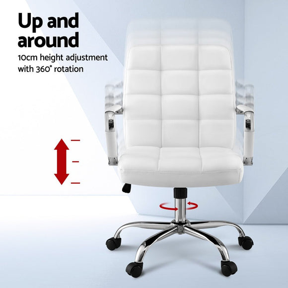 Artiss Office Chair Seat PU Work Computer Desk Chairs - RnR Galore