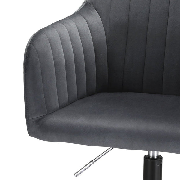 Artiss Office Chair Velvet Seat Dark Grey - RnR Galore
