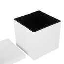 Artiss Ottoman Storage Foot Stool Vanity Square Teddy - RnR Galore