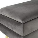Artiss Ottoman Storage Foot Stool Velvet Grey - RnR Galore