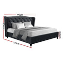Artiss Pier Bed Frame Fabric - Charcoal King - RnR Galore