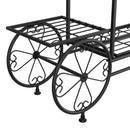 Artiss Plant Stand 6 Tier Iron 4 Wheeler - RnR Galore