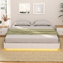Artiss Queen Bed Frame with 16Colour Led Light Wooden Platform Bed Base DAYGLOW - RnR Galore