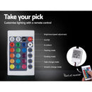 Artiss RGB LED Bed Frame King Single Size Gas Lift Base Storage Leather LUMI - RnR Galore