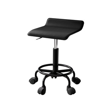 Artiss Salon Stool Square Swivel Chair Black - RnR Galore