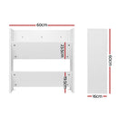 Artiss Shoe Rack 2 - tier 12 Pairs Wall Mounted x2 - White - RnR Galore