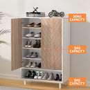 Artiss Shoe Rack Cabinet 24 Pairs 6 - tier White - RnR Galore