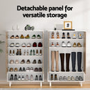 Artiss Shoe Rack Cabinet 24 Pairs 6 - tier White - RnR Galore