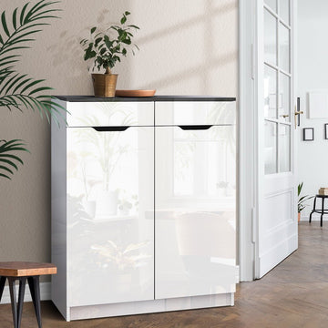 Artiss Shoe Rack Cabinet 30 Pairs White Eve - RnR Galore