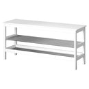 Artiss Shoe Rack Cabinet Bamboo Bench 10 Paris White - RnR Galore