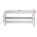 Artiss Shoe Rack Cabinet Bamboo Bench 10 Paris White - RnR Galore