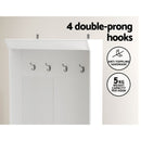 Artiss Shoe Rack Cabinet Hall Tree Coat Rack 180CM White - RnR Galore