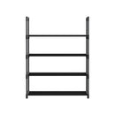 Artiss Shoe Rack Cabinet Stackable 4 - tier 12 Pairs Black - RnR Galore