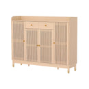 Artiss Shoe Rack Cabinet with Shelves 26 Pairs Pine - RnR Galore