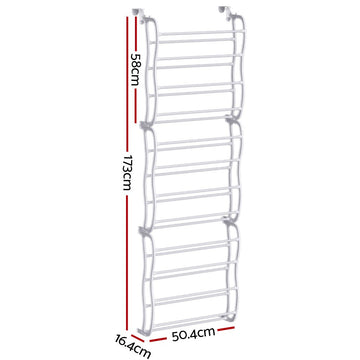 Artiss Shoe Rack Hanging Over Door Organiser 24 Pairs Eric - RnR Galore