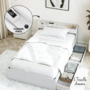 Artiss Single Bed Frame and Bedside Table - RnR Galore