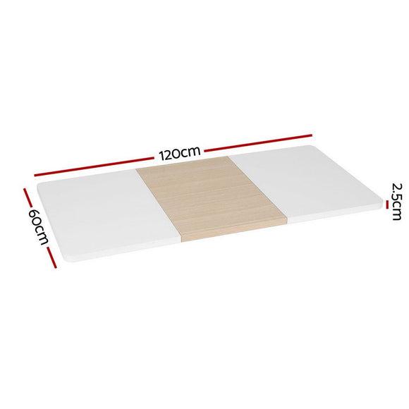 Artiss Standing Desk Top Whtie Pine 120CM - RnR Galore