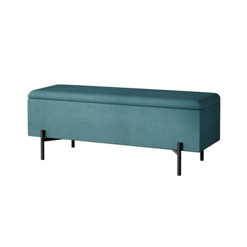Artiss Storage Ottoman Blanket Box 140cm Velvet Green - RnR Galore