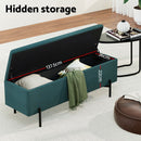 Artiss Storage Ottoman Blanket Box 140cm Velvet Green - RnR Galore