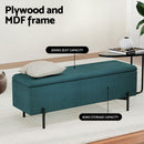 Artiss Storage Ottoman Blanket Box 140cm Velvet Green - RnR Galore