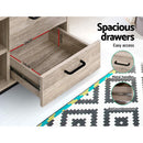 Artiss TV Cabinet Entertainment Unit 132cm Pine Tania - RnR Galore