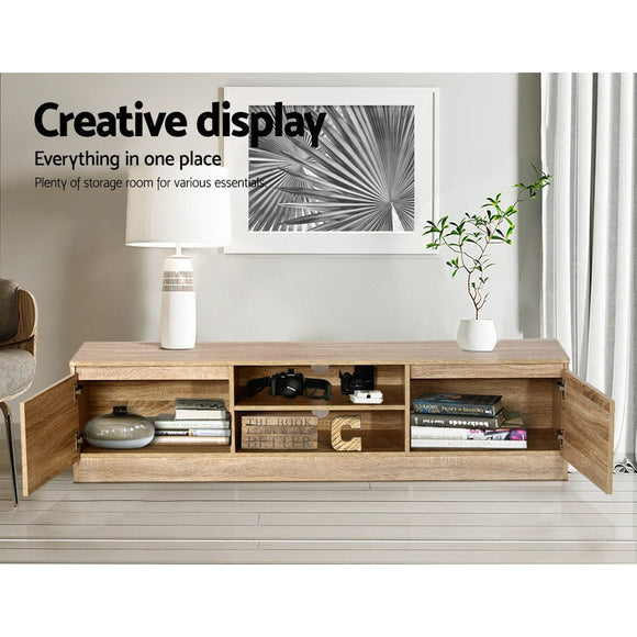 Artiss TV Cabinet Entertainment Unit 160cm Pine Charles - RnR Galore