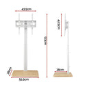 Artiss TV Stand 24 - 55" Swivel Height Adjustable Floor Mount for TVs - RnR Galore