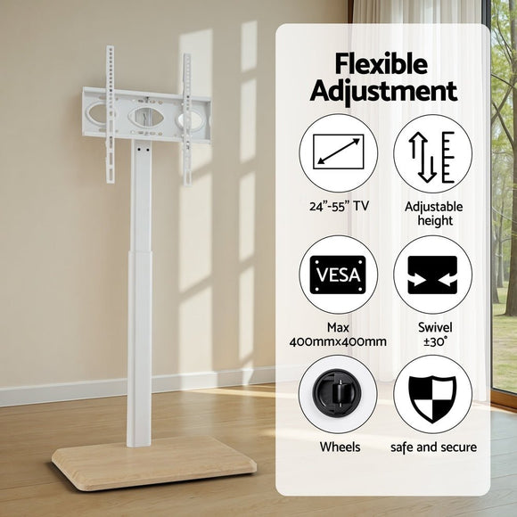 Artiss TV Stand 24 - 55" Swivel Height Adjustable Floor Mount for TVs - RnR Galore
