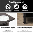 Artiss TV Stand 4 Tiers Storage Shelf Rack Tempered Glass Entertainment Unit - RnR Galore